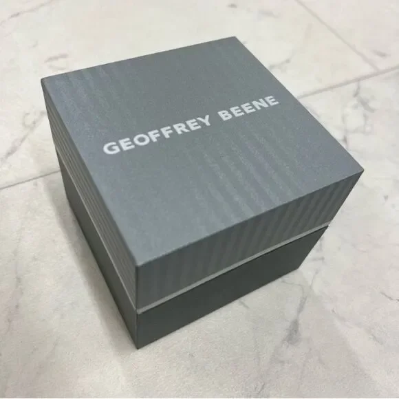 New In Box Geoffrey Beene Gunmetal Mens Watch - Picture 5 of 9